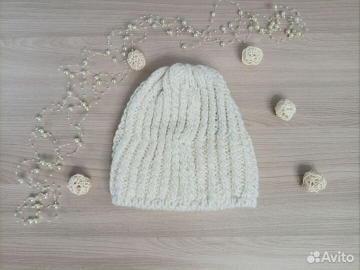 Шапка Solbi (Польша) вязаная с люрексом, р-р 56-58