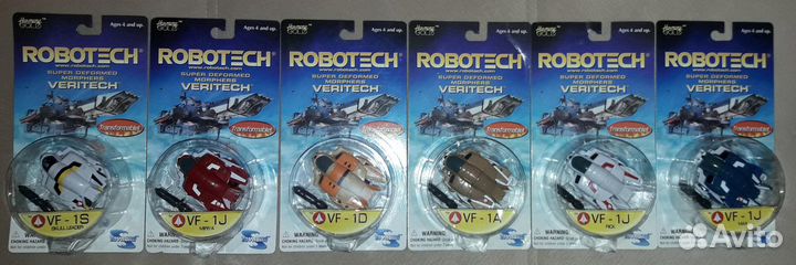 Robotech Super Deformed Сет 6 Трансформеры