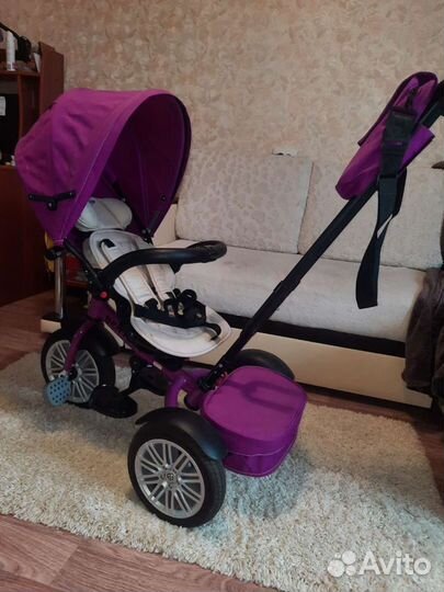 Детский велосипед-коляска