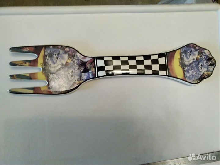 Вилка для декора кухни керамическая