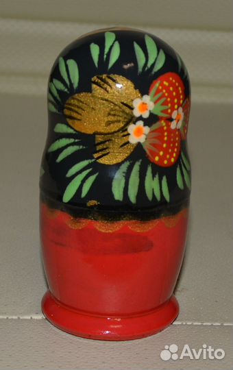 Матрёшка 3-х кукольная Хохлома. Краса России 11см*