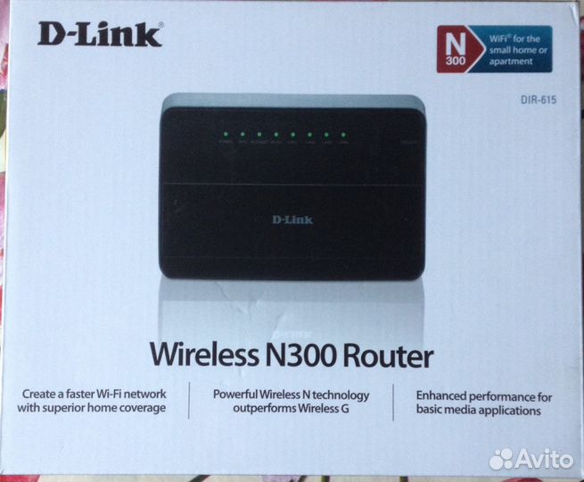 Wifi роутер D-Link N300 Dir-615