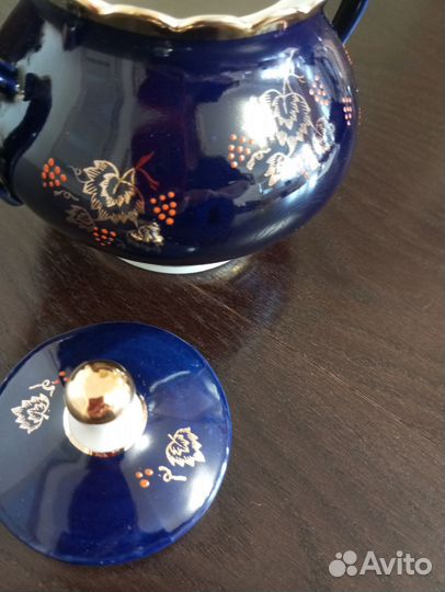 Сахарница, молочник, сервиз, стаканы-сапожки