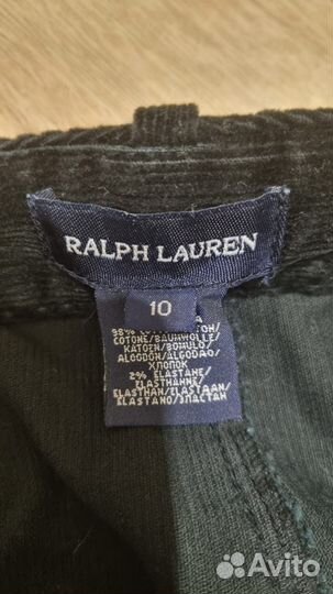 Вельветовые брюки Ralph Lauren для девочки 10 лет