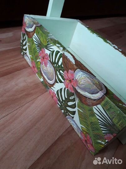 Корзина для подарков ящик деревянный