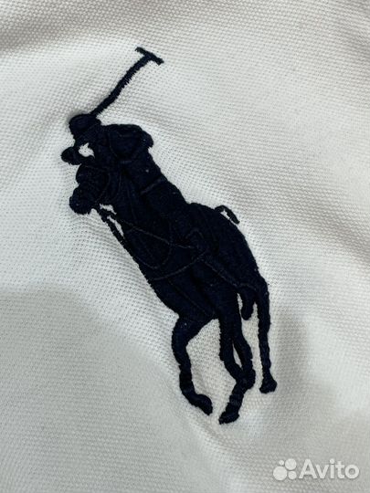 Polo ralph lauren белый с темно-синим