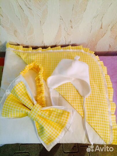 Комплект на выписку 2в1 новый