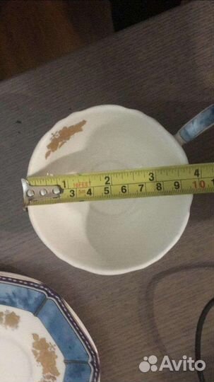 Чашка с блюдцем фарфор