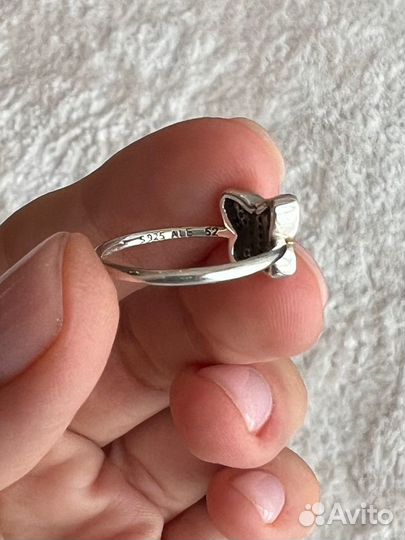 Кольцо Pandora Бабочка из серебра. 16,5