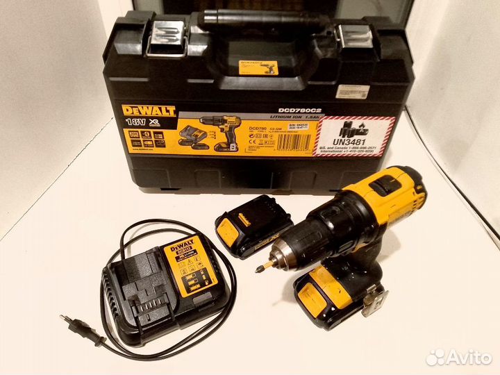 Шуруповерт dewalt 780 c2 18v