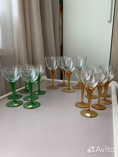 Бокалы фужеры рюмки Богемия