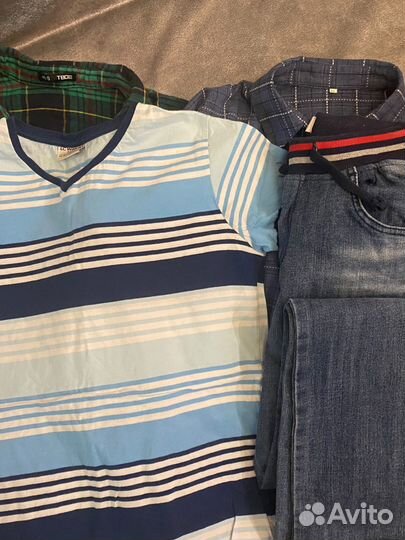 Рубашки джинсы футболка 44-46