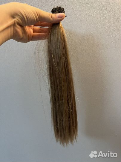 Волосы для наращивания 47см блонд