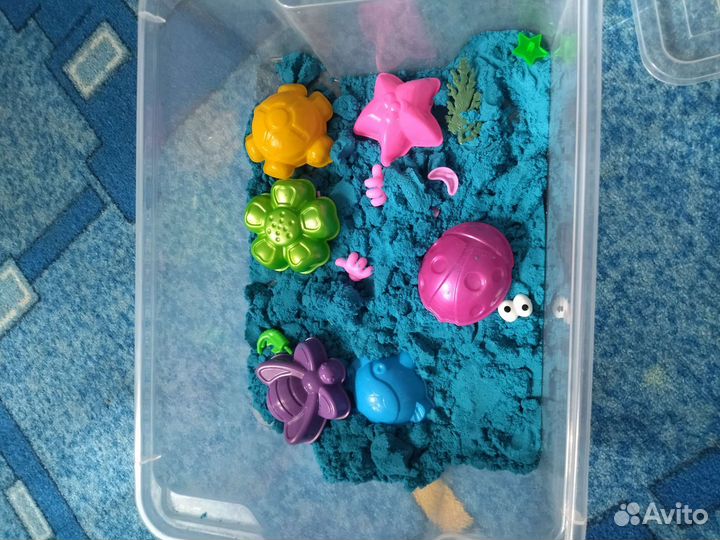 Кинетический песок с песочницей