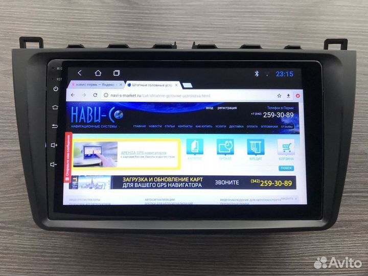 Магнитола TopWay TS7 на Mazda 6