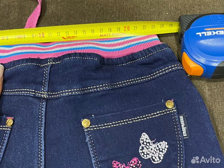 Джинсы утепленные для девочки 110 -116 размер