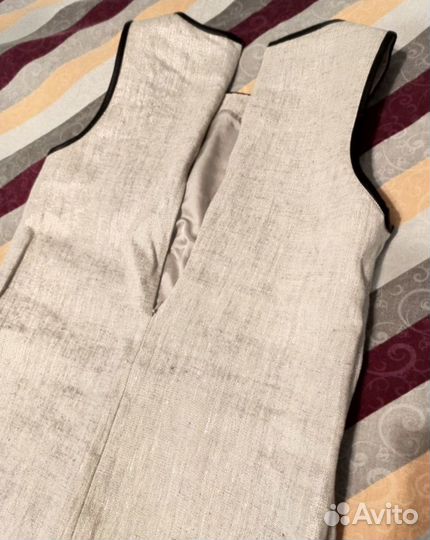 Massimo dutti платье лен