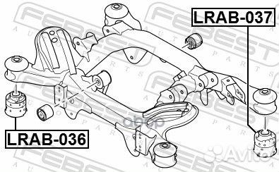 Сайлентблок задней балки lrab-036 Febest