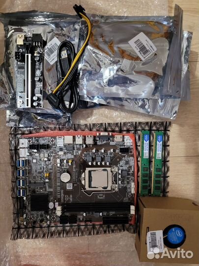 Материнская плата, процессор, память комплект