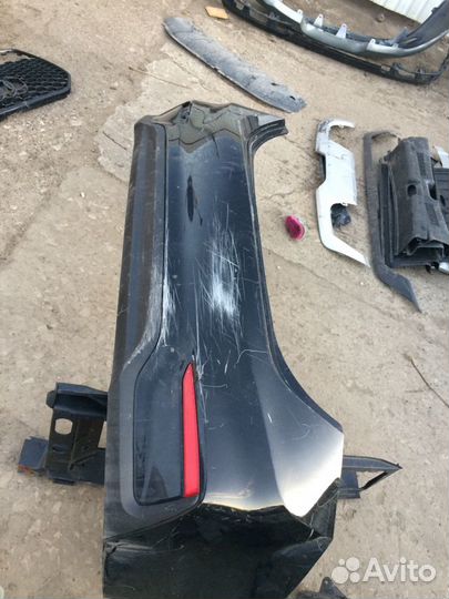 Задний бампер hyundai solaris 2 цвет чёрный