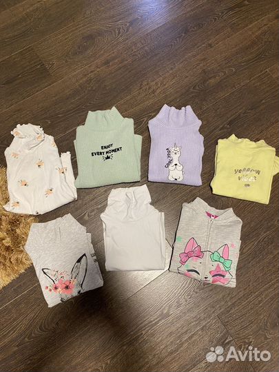 Большой пакет вещей для девочки 116