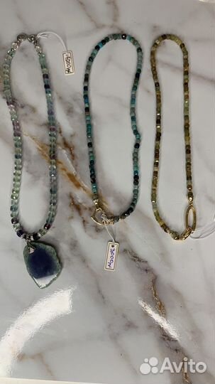 Чокер из натуральных камней хризокол