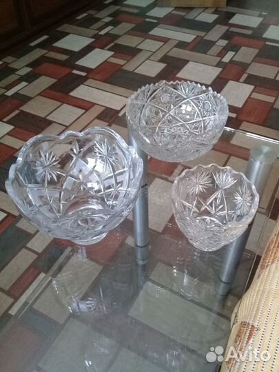 Ваза хрустальная
