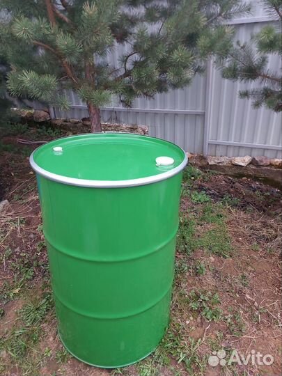 Бочка металлическая 200л с крышкой