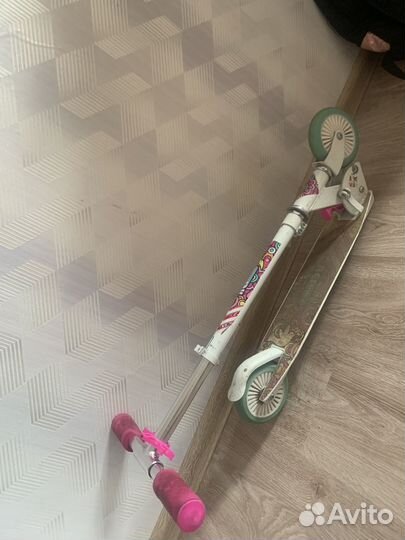 Самокат детский для девочки бу
