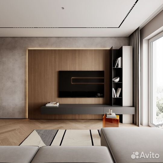 Тумба под тв с пеналами