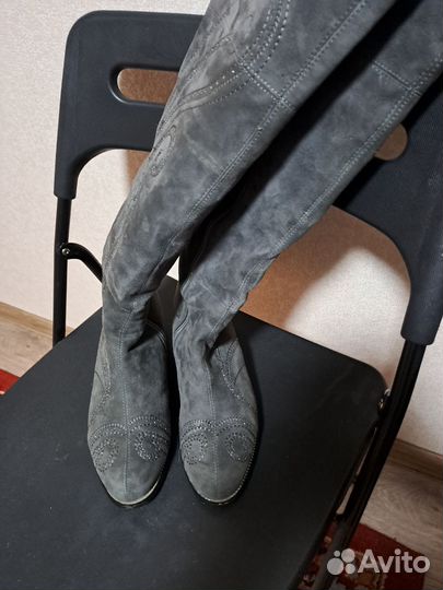 Сапоги женские 36,37 мех натуральный