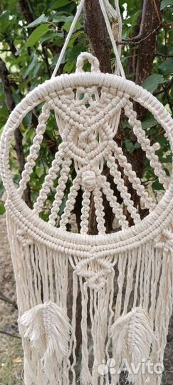 Панно круглое макраме