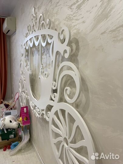 Декор карета из мдф с подсветкой