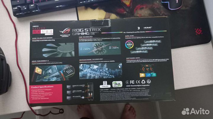 RX 580 8gb asus ROG strix gaming