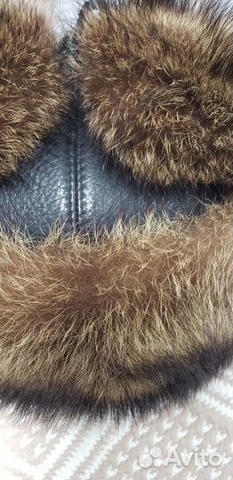 Шапка - ушанка мужская, волк