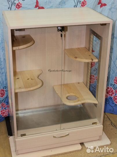 Витрины и стеллажи для шиншилл, дегу, свинок