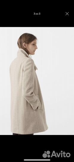 Пальто женское шерсть Mango