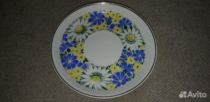 Чайная пара Ромашки фарфор лфз СССР Богданова