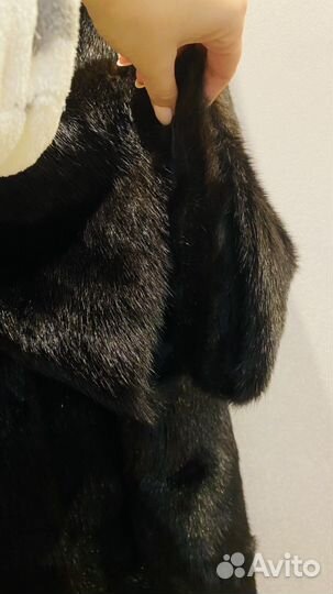 Шуба из хорька с капюшоном 48 50
