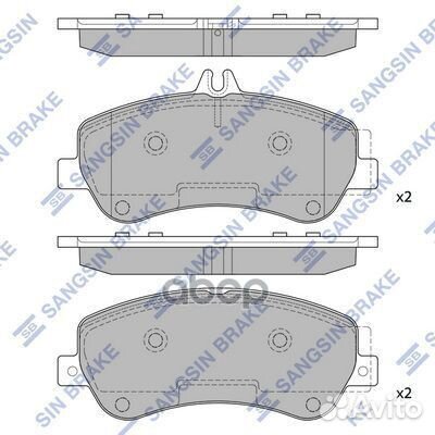 Колодки тормозные передние SP2330 SP2330 Sangsi