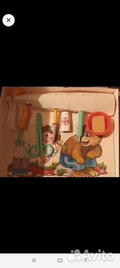 Посуда детская сервиз винтаж набор доктор парикмах