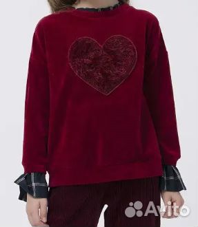 Нарядная толстовка велюр для девочки 152