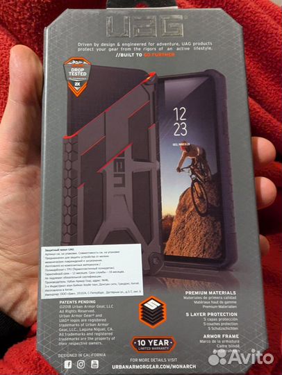 Чехол uag galaxy s10e monarch противоударный