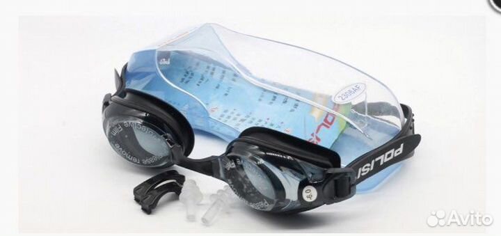 Очки для плавания рефракционные (с диоптриями)