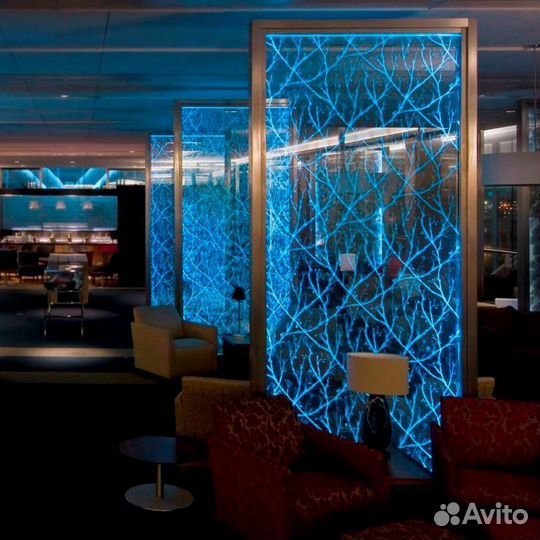 Оптоволоконные занавесы шторы перегородки