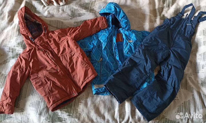 2 куртки и полукомбинезон