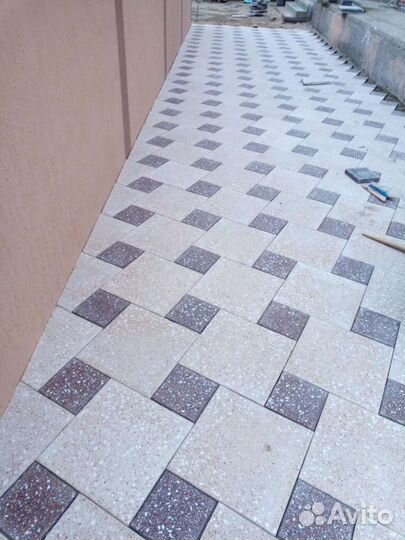 Укладка тротуарной плитки