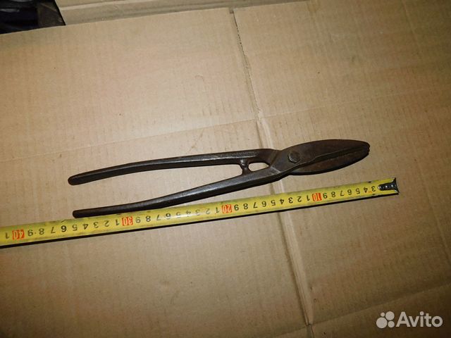 Старинные, кованные ножницы металлу СССР, клеймо