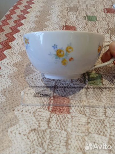 Чашка фарфор старая Kahla 40-50 годы