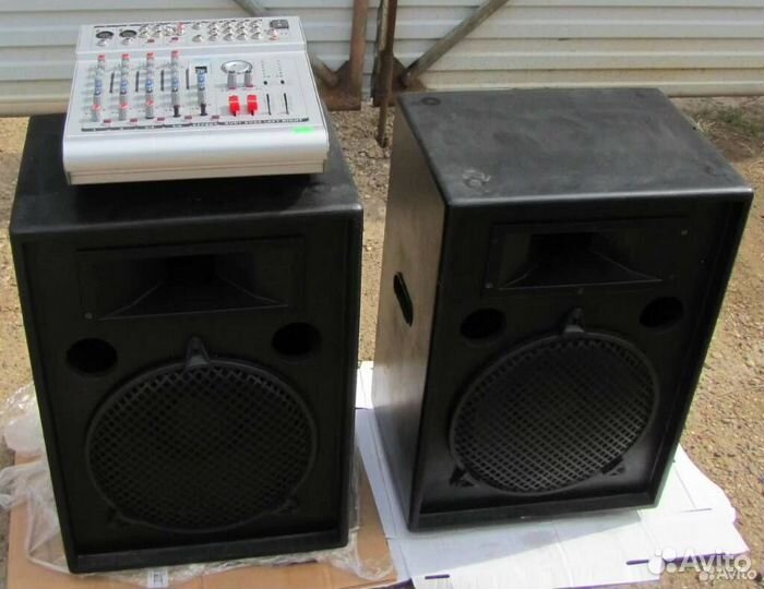 Колонки FA-Pro 1000W 2шт Активный микшер-Усилитель